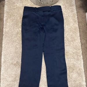Haider Ackermann Navy Satin Trousers